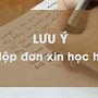 Cách Viết Đơn Xin Học Môn Kỹ Năng Sống