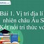 Lược Đồ Tự Nhiên Châu Á