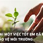 Viết Về Môi Trường Bằng Tiếng Anh